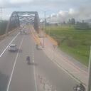 Así está la salida de Bogotá por la calle 80 tras habilitarse el paso suspendido durante varias horas por incendio.