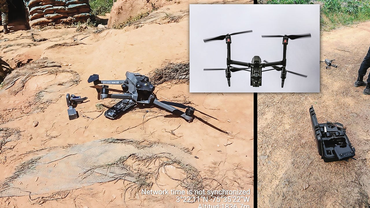 Los drones bomba del ELN vienen de Venezuela, según cálculos de la inteligencia militar. Allá se ensamblan estos artefactos explosivos y posteriormente son dirigidos a varias regiones de Colombia. 