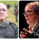 Antonio García, jefe del ELN, y Rodrigo Londoño, quien fue conocido como Timochenko en las extintas Farc-EP.