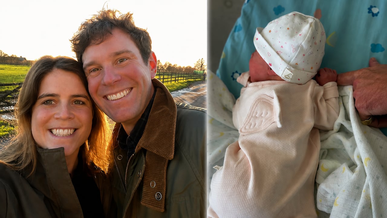 La princesa Eugenia y su esposo, Jack Brooksbank, compartieron la primera foto de su hija en redes sociales.
