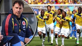 Uno de los jugadores de Colombia en Brasil 2014 (der.) dice que el combinado Tricolor ya debe ganar un título. Mensaje resuena en Néstor Lorenzo (izq.).