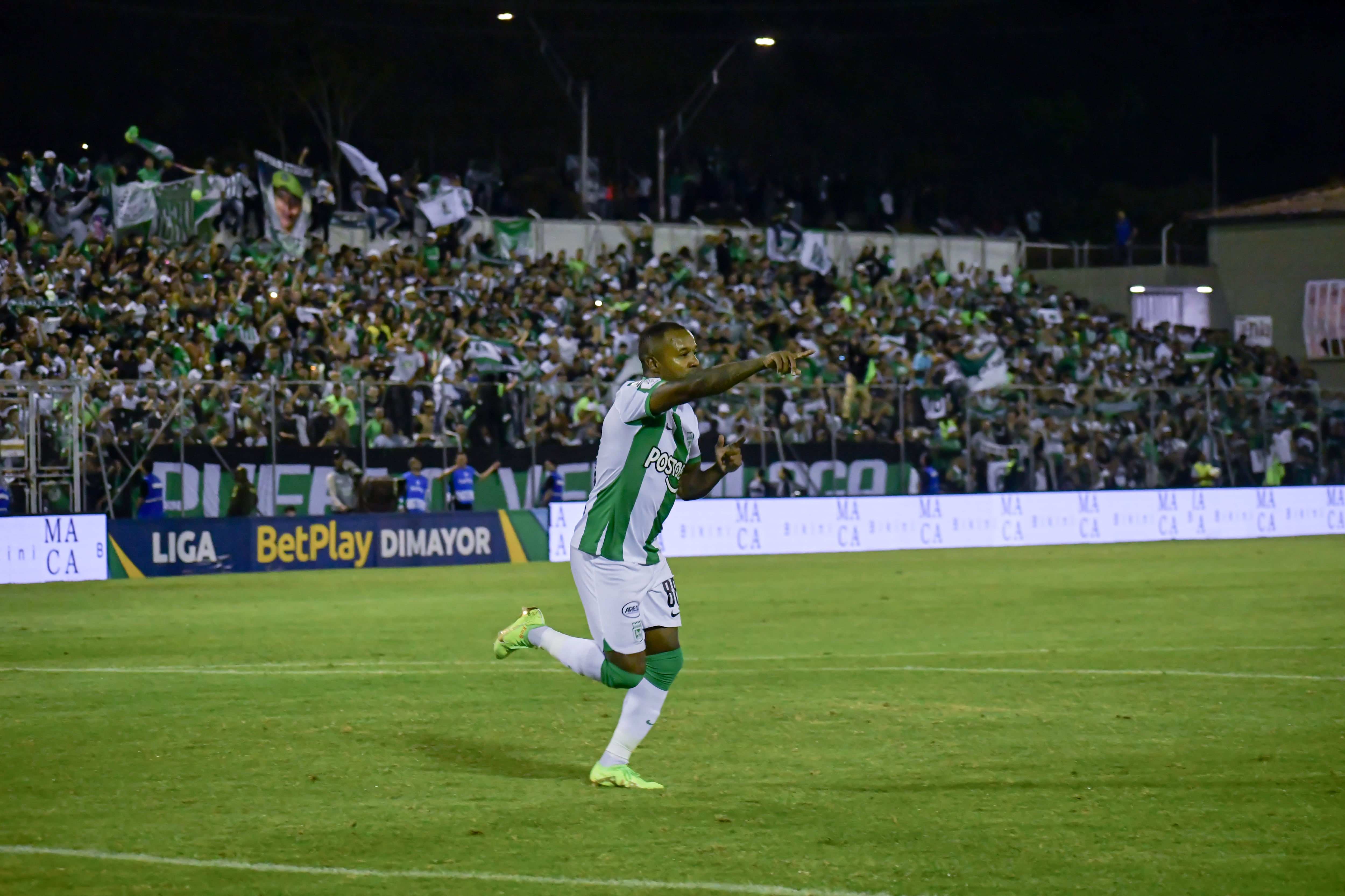 RIONEGRO 4 de junio. Águilas Doradas vs. Atlético Nacional por la jornada cuarta de cuadrangulares de la Liga BetPlay 2023-1. (Colprensa- David Jaramillo)