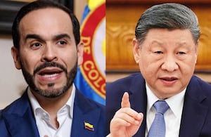 Abelardo De La Espriella y Xi Jinping.