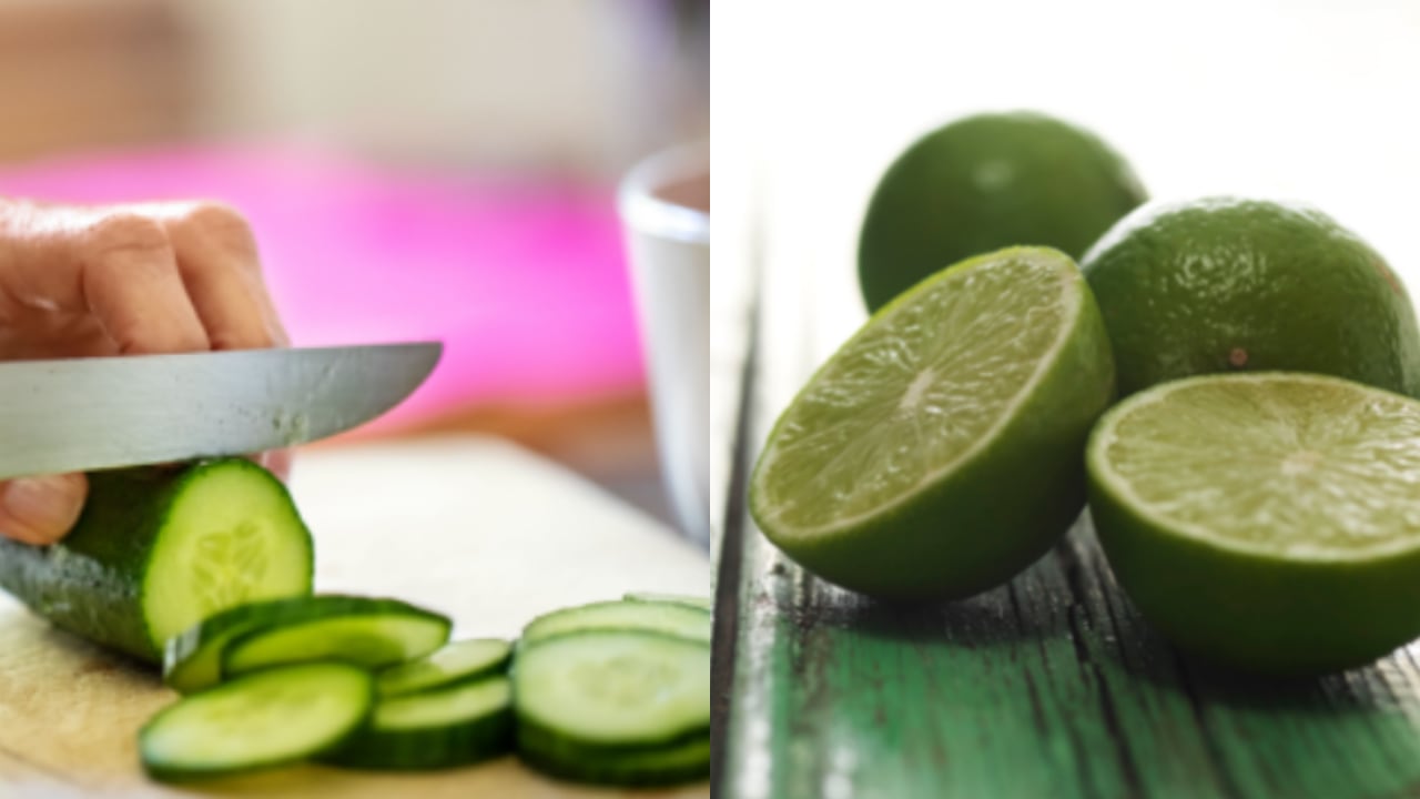 El pepino y el limón contienen propiedades diuréticas que ayudan a eliminar líquidos del cuerpo y a desinflamarlo.