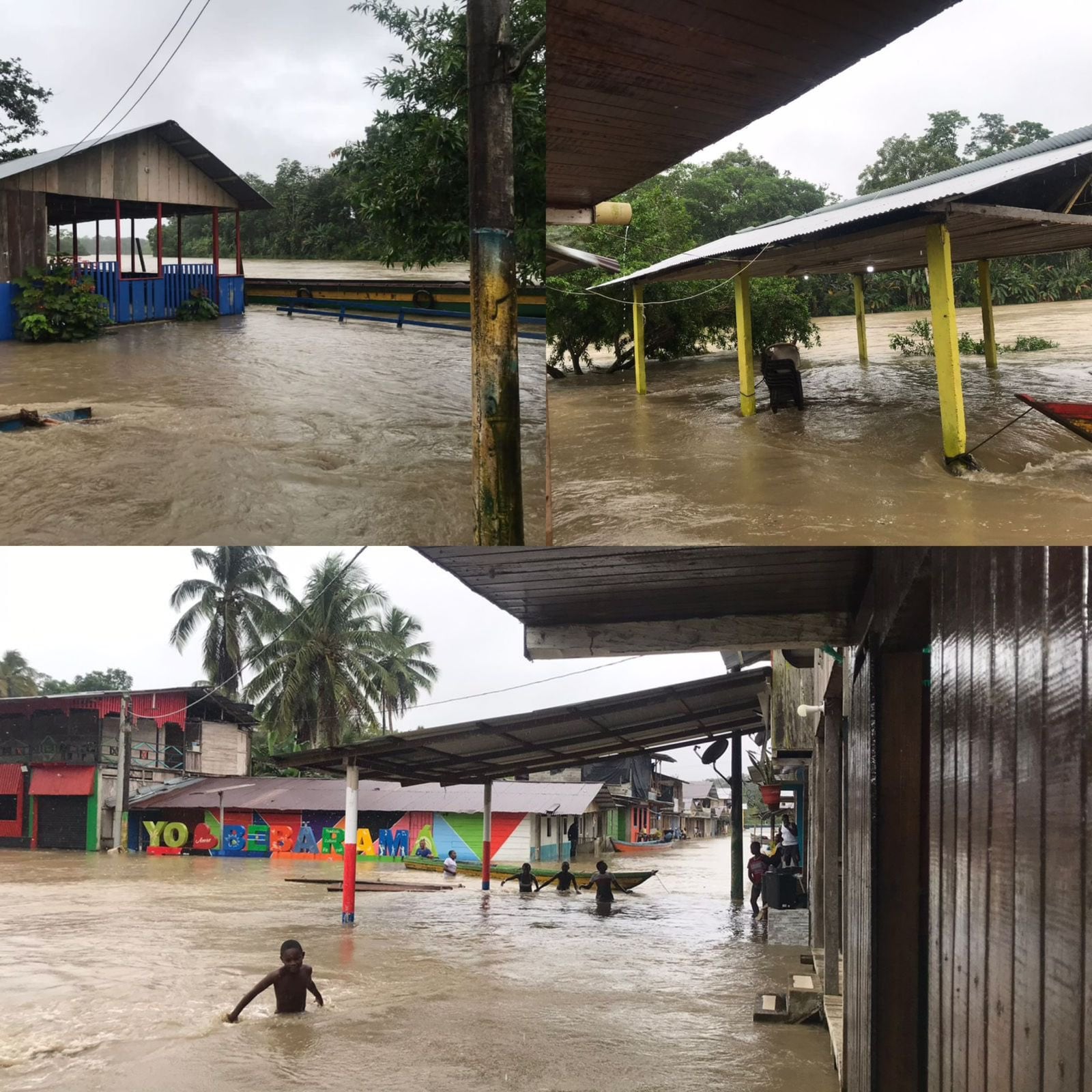 Más de 100.000 personas damnificadas por las intensas lluvias en Chocó.