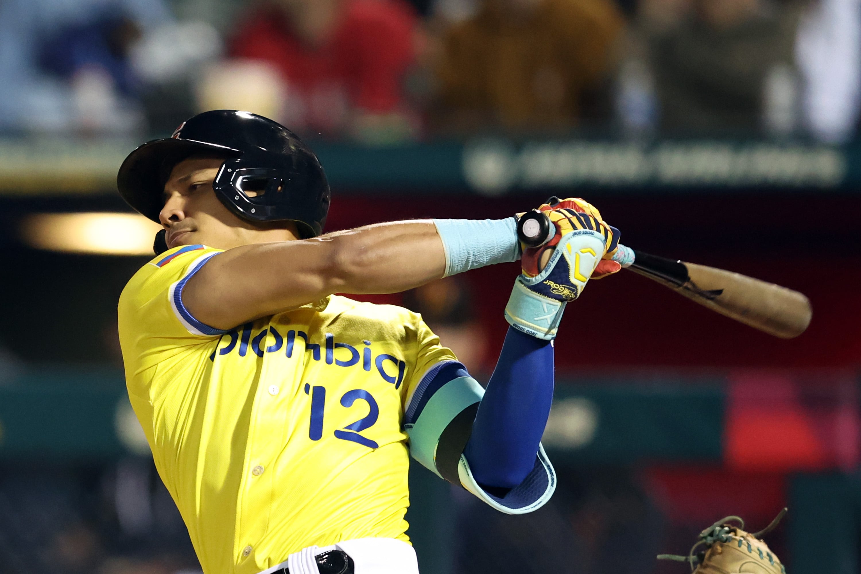 Brayan Buelvas, de Colombia, en el Clásico Mundial de Béisbol