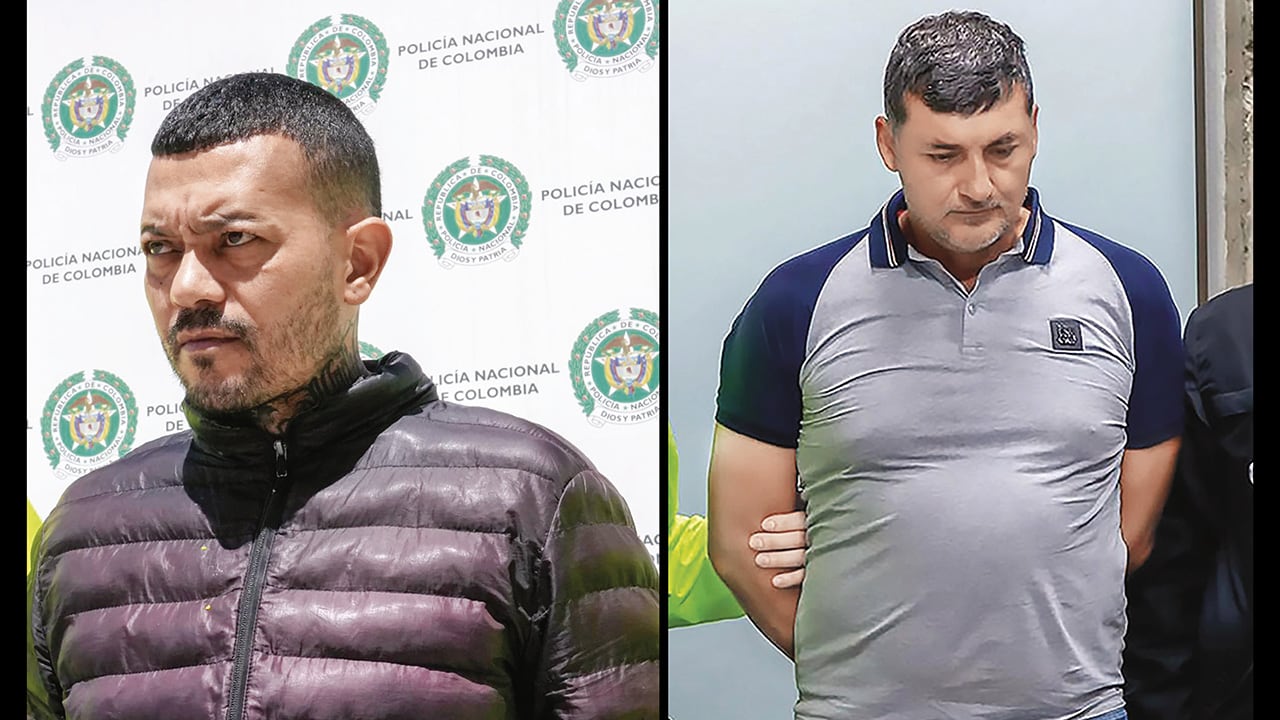 De izquierda a derecha: Elder José Arteaga Hernández, alias "Chipi" y Simeón Pérez Marroquín, alias ‘El Viejo’.