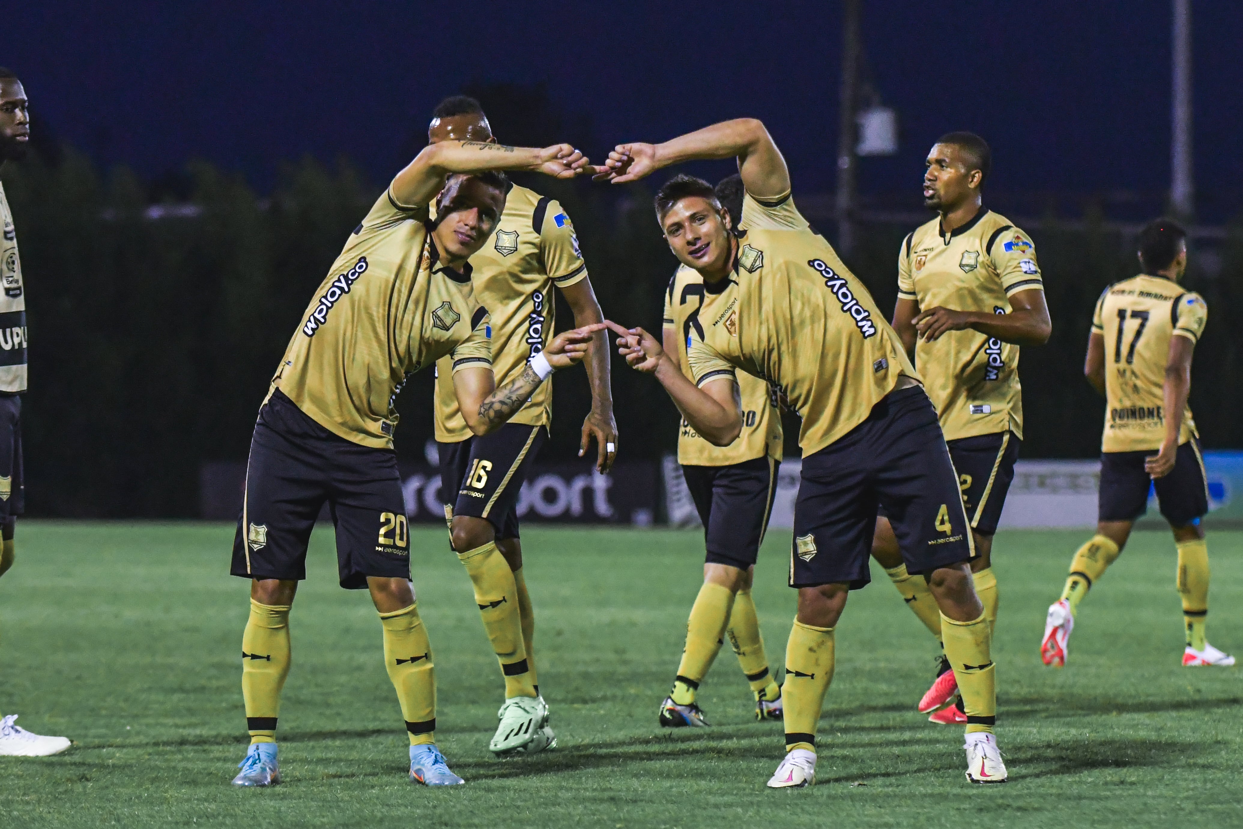 Imagen del partido entre Águilas Doradas y América de Cali por la fecha 13 del segundo semestre de la Liga colombiana 2023.