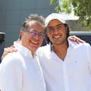 El presidente de Colombia, Gustavo Petro, y su hijo, Nicolás.