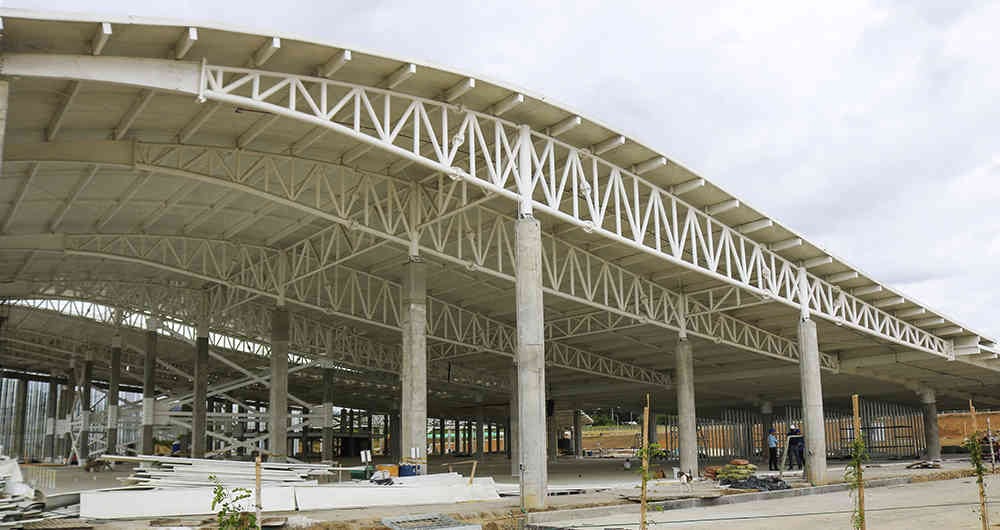 La nueva terminal de transporte registra un avance del 80 por ciento. 