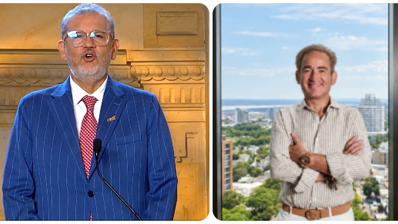 Joaquín Gutiérrez, presidente de Ecopetrol, y Carlos Suárez, presidente de la junta directiva.
