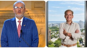 Joaquin Gutiérrez, presidente de Ecopetrol y Carlos Suárez, presidente de la junta directiva