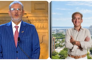Joaquin Gutiérrez, presidente de Ecopetrol y Carlos Suárez, presidente de la junta directiva