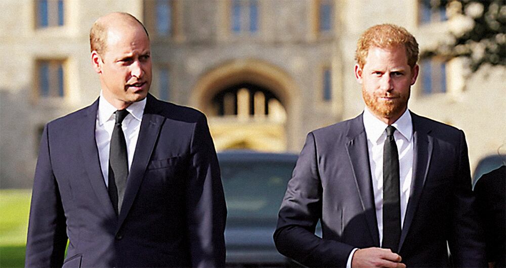 Los príncipes William y Harry.