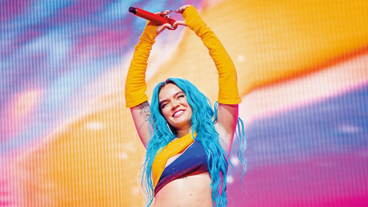 La cantante colombiana durante una de sus presentaciones en Coachella