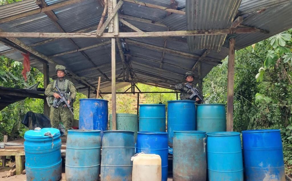 Durante el desarrollo de las operaciones fluviales fueron hallados 810 kilogramos de clorhidrato de cocaína.