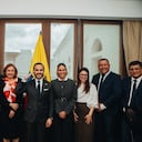 Reunión entre el presidente Abelardo De La Espriella y la Unión Sindical Obrera USO.