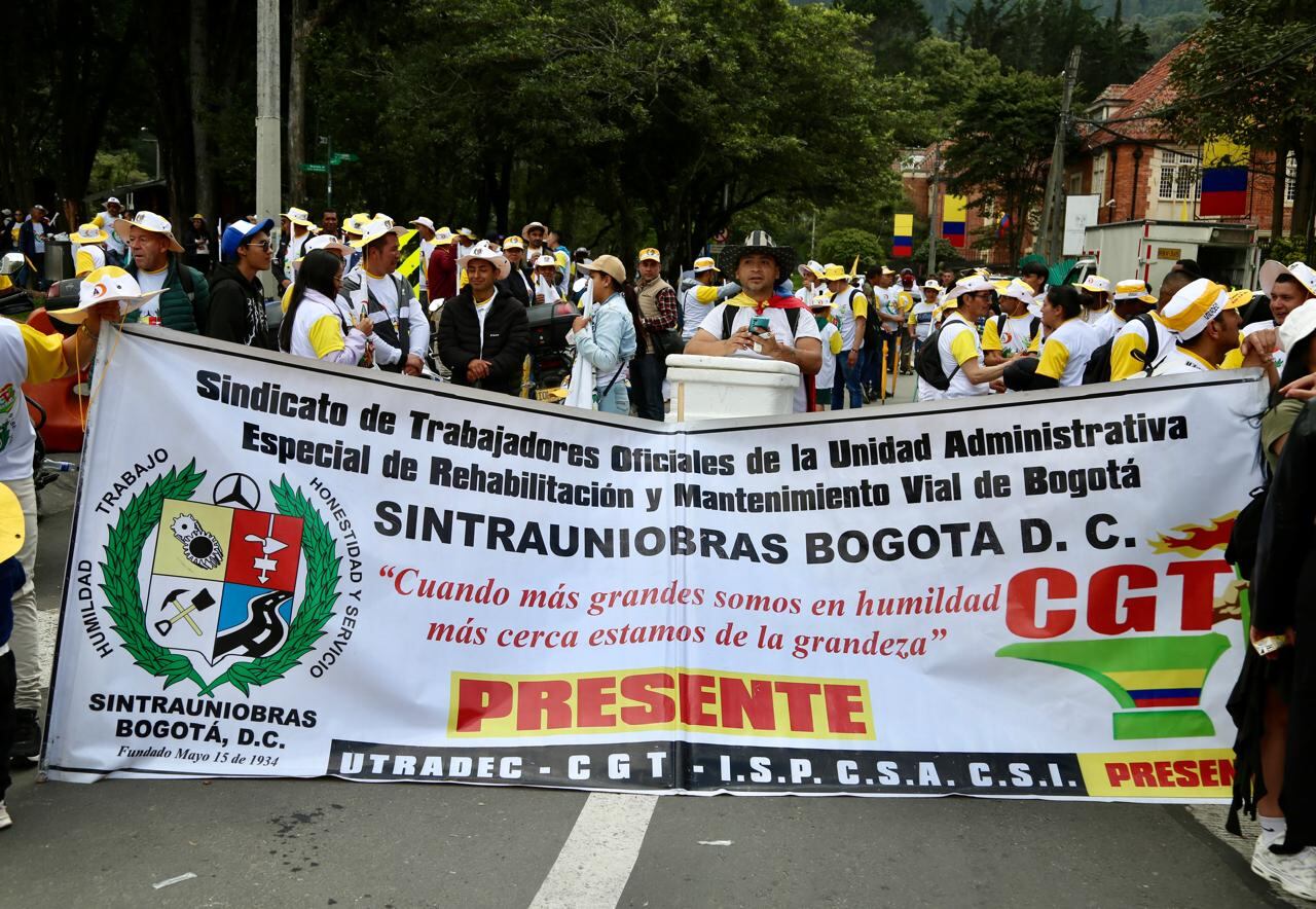 Marchas primero de mayo, salida desde el parque nacional