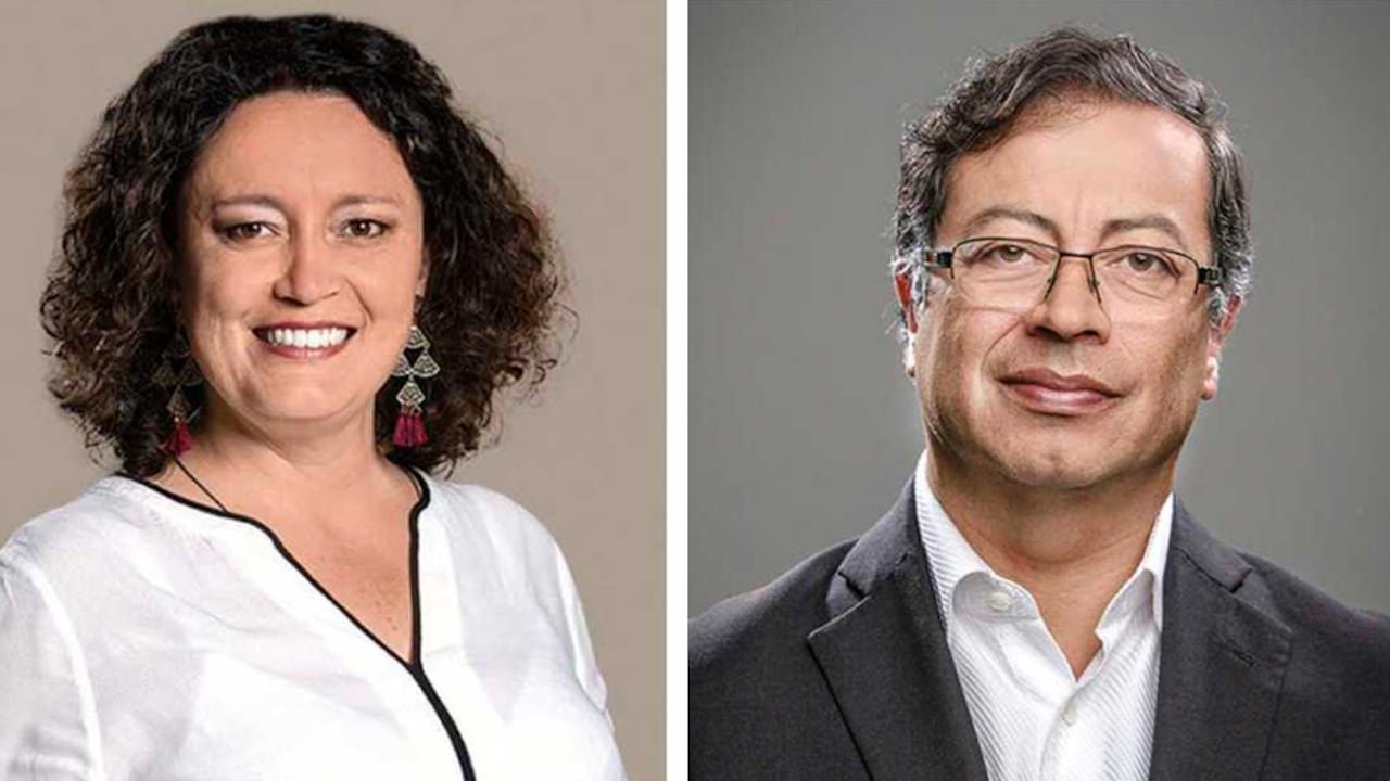 Angélica Lozano y Gustavo Petro