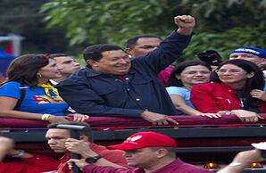 Chávez en campaña.