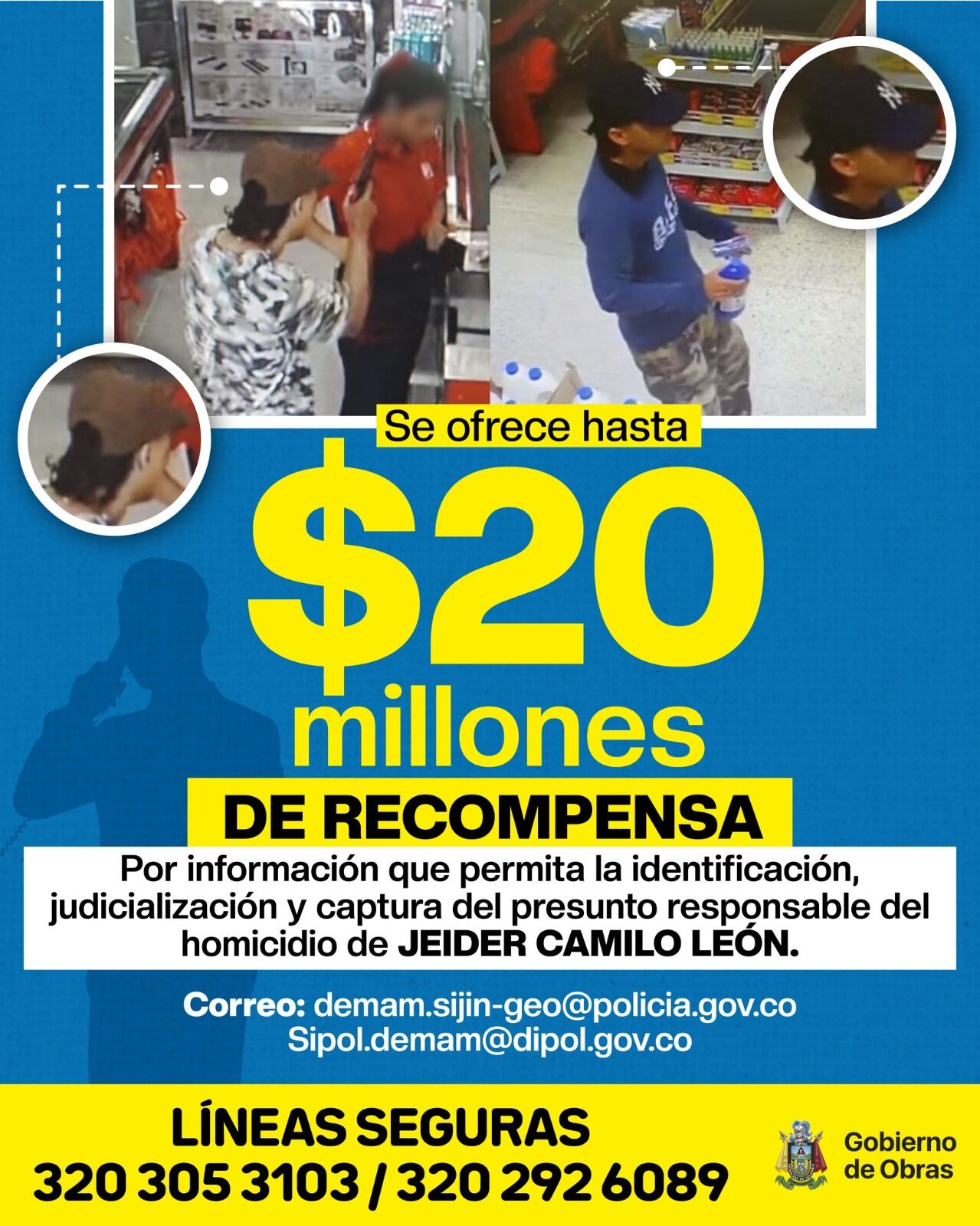Autoridades ofrecen $20 millones de recompensa.