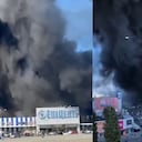 Rusia atacó un supermercado en la ciudad de Jarkov.
