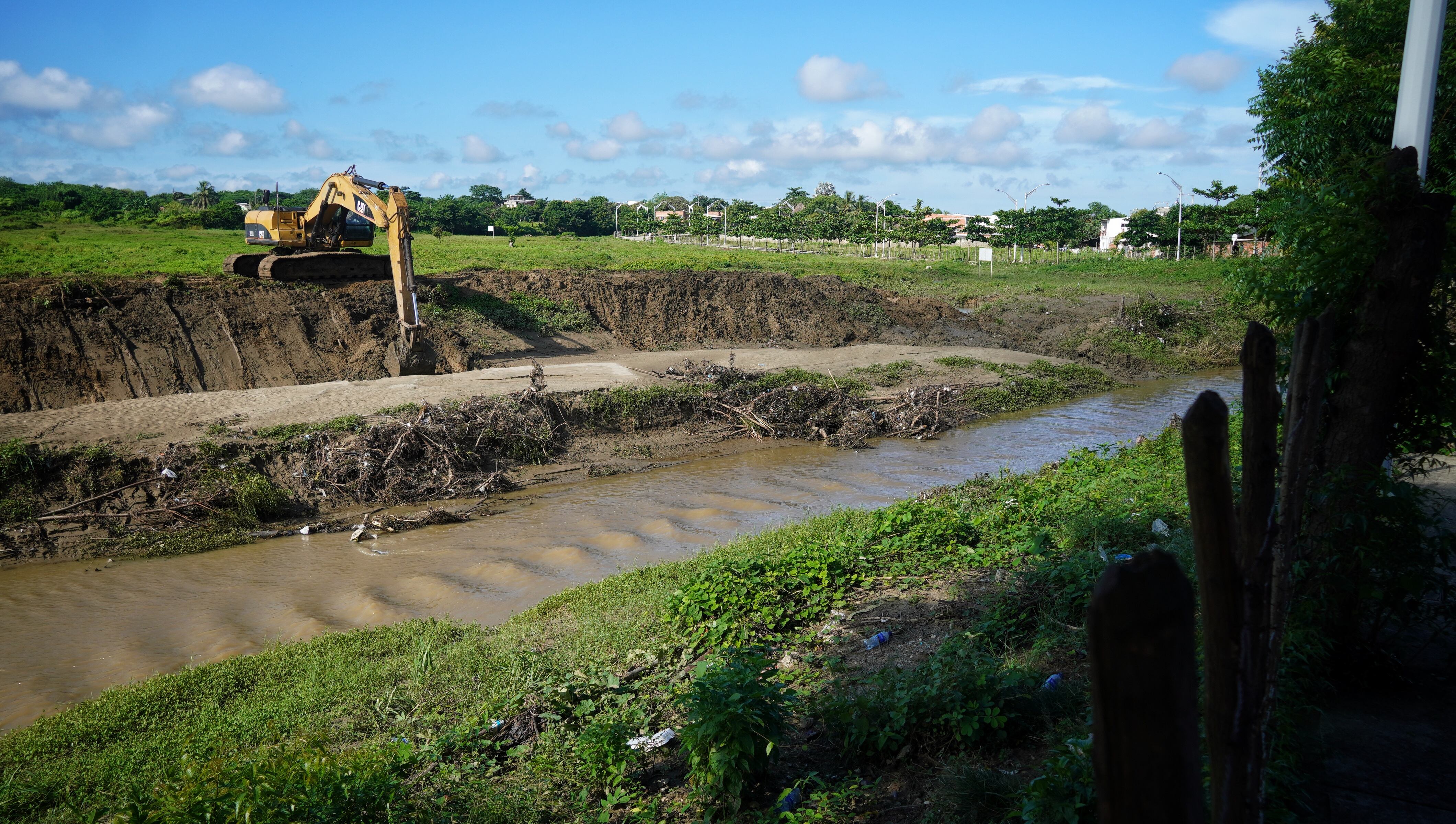 Imagen de los trabajos que se realizan en Barranquilla para la prevención de inundaciones.