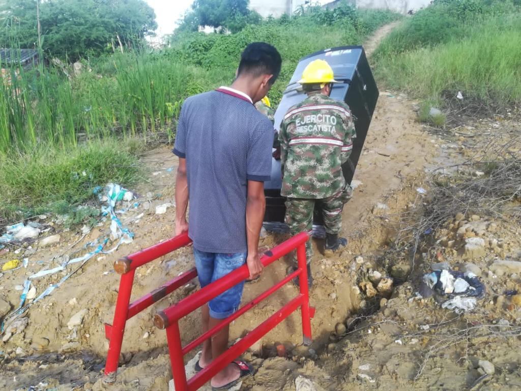 Atención de Fuerzas militares durante temporada de lluvias