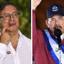 El presidente de Colombia, Gustavo Petro (I) y el presidente de Nicaragua, Nicolás Ortega.