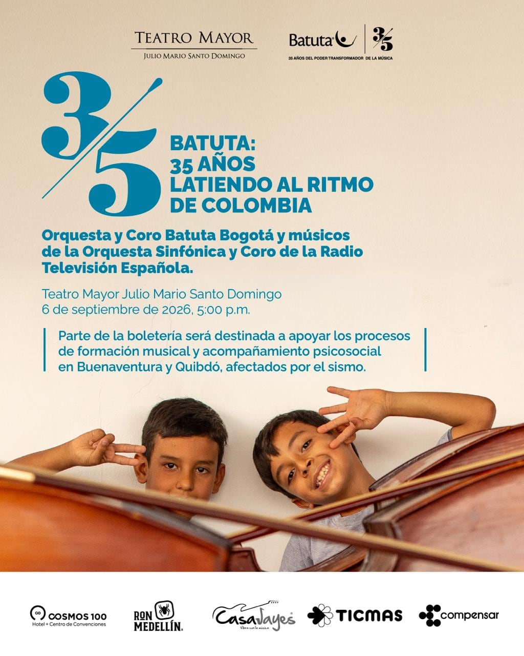 Batuta 35 años, en el Teatro Mayor.