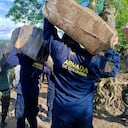 La Armada Nacional participó de los operativos.