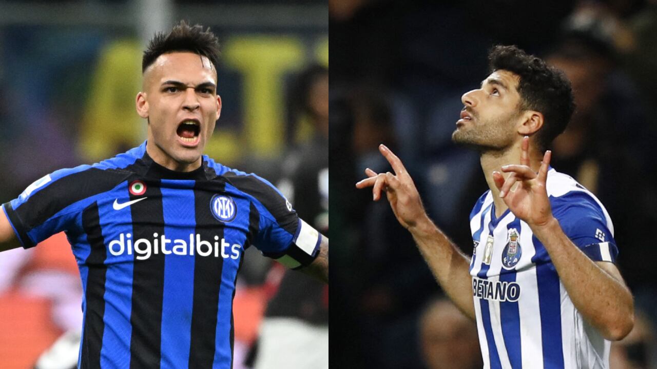 Inter vs. Porto. Champions League. Foto: REUTERS/Alberto Lingria//REUTERS/Pedro Nunes