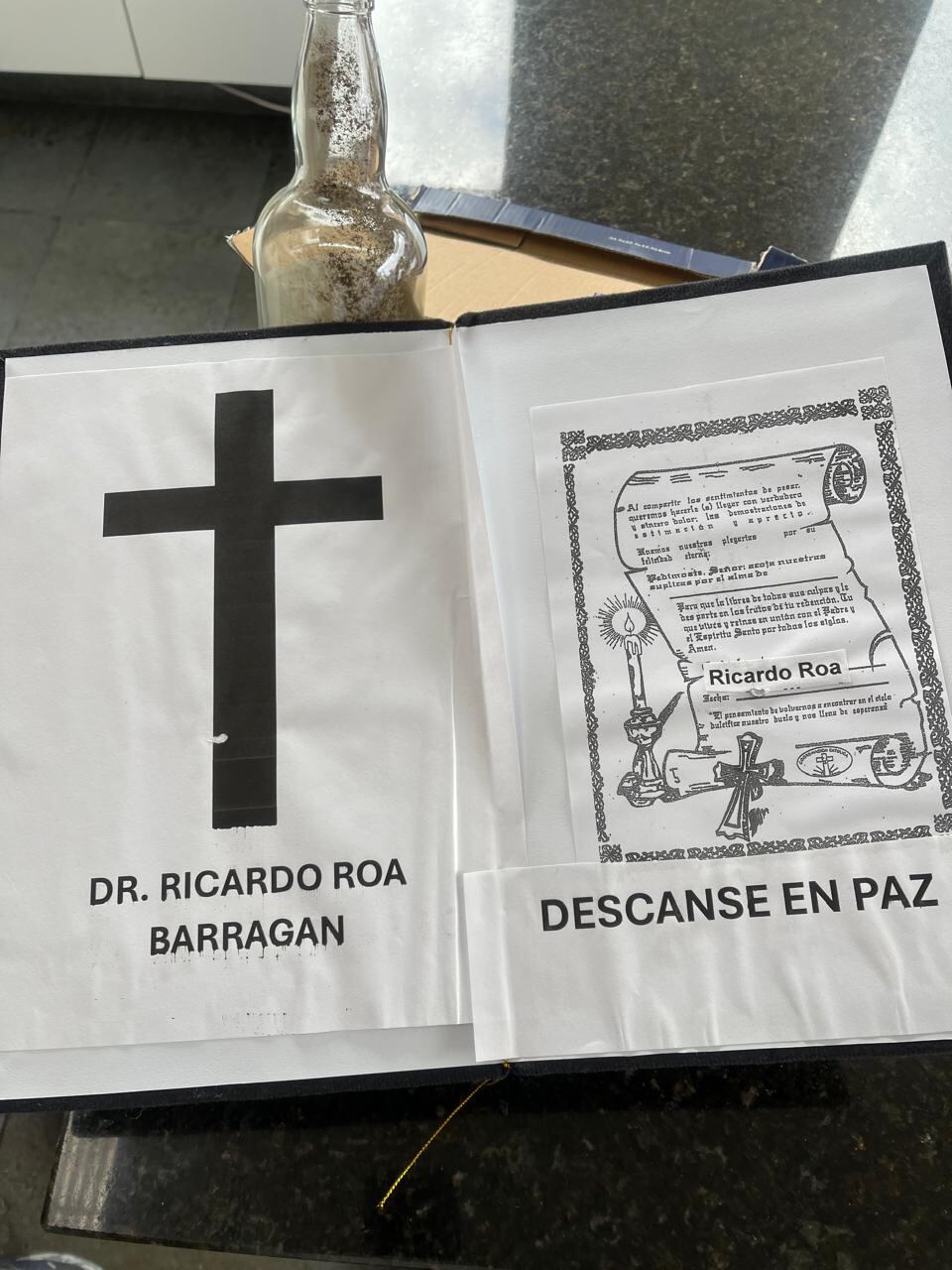 Sufragio con el que amenazan de muerte a Ricardo Roa.