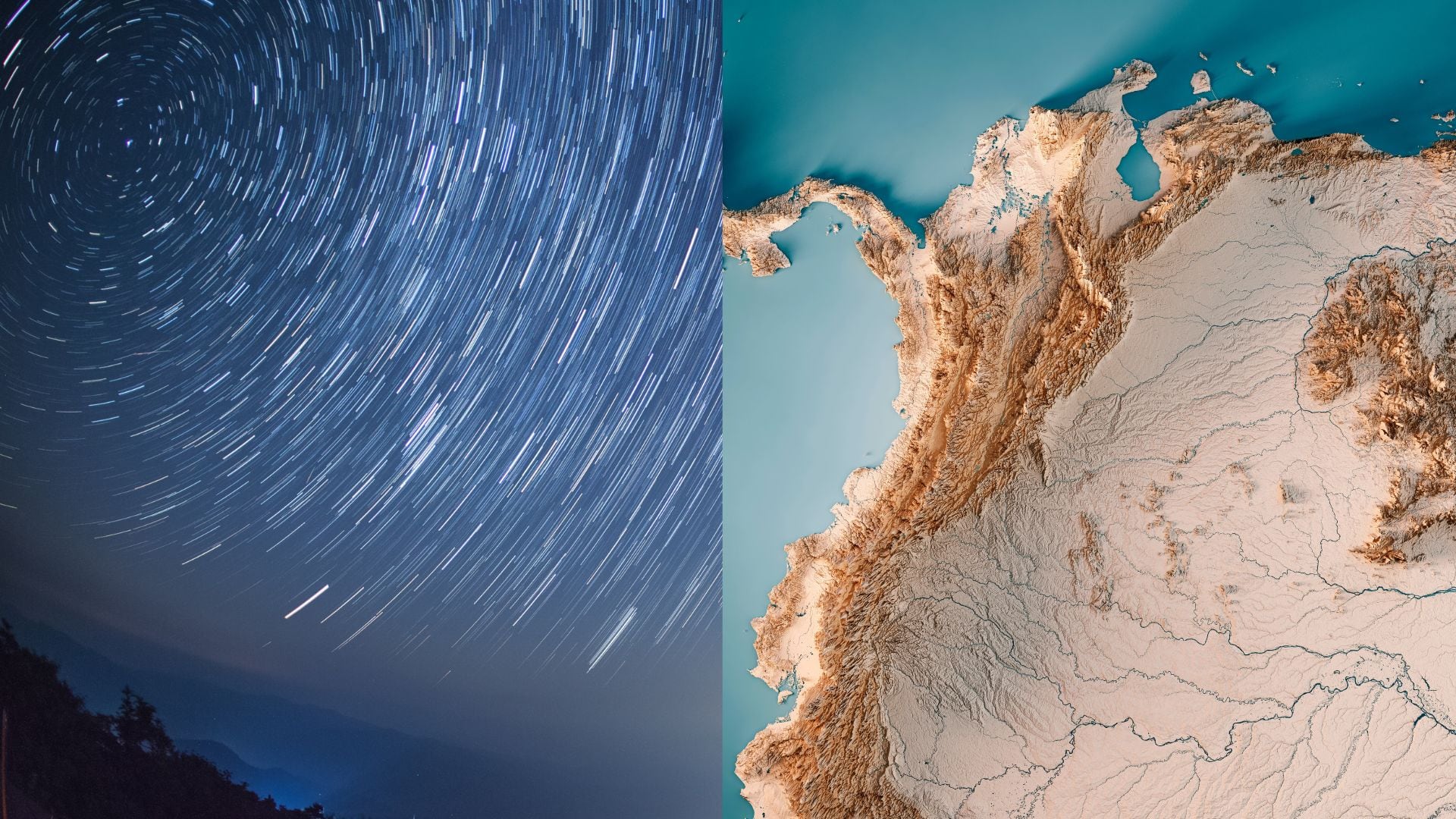 Lluvias y mapa de Colombia
