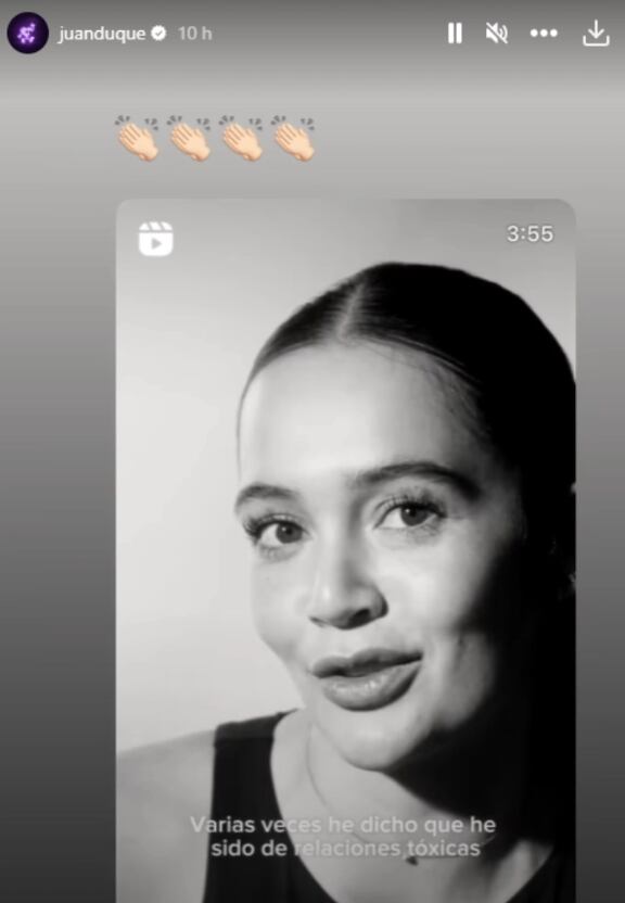 Juan Duque reacciona a la confesión de Lina Tejeiro