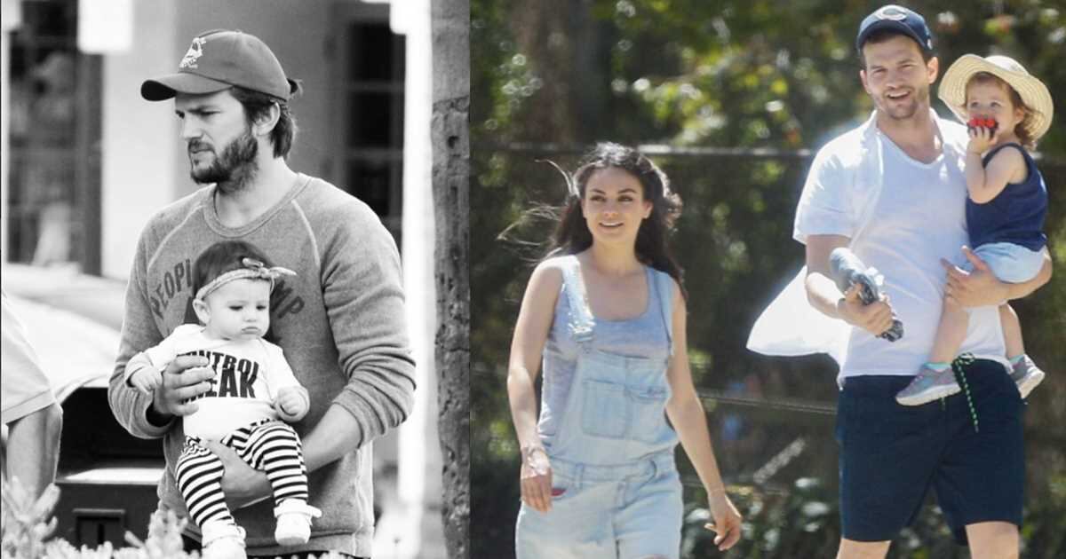 Aston Kutcher y Wyatt Isabelle Kutcher. Imagen: Instagram