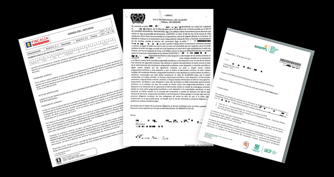 Archivo de Fiscalía, denuncias en la Policía y autorizaciones de la Uaesp.