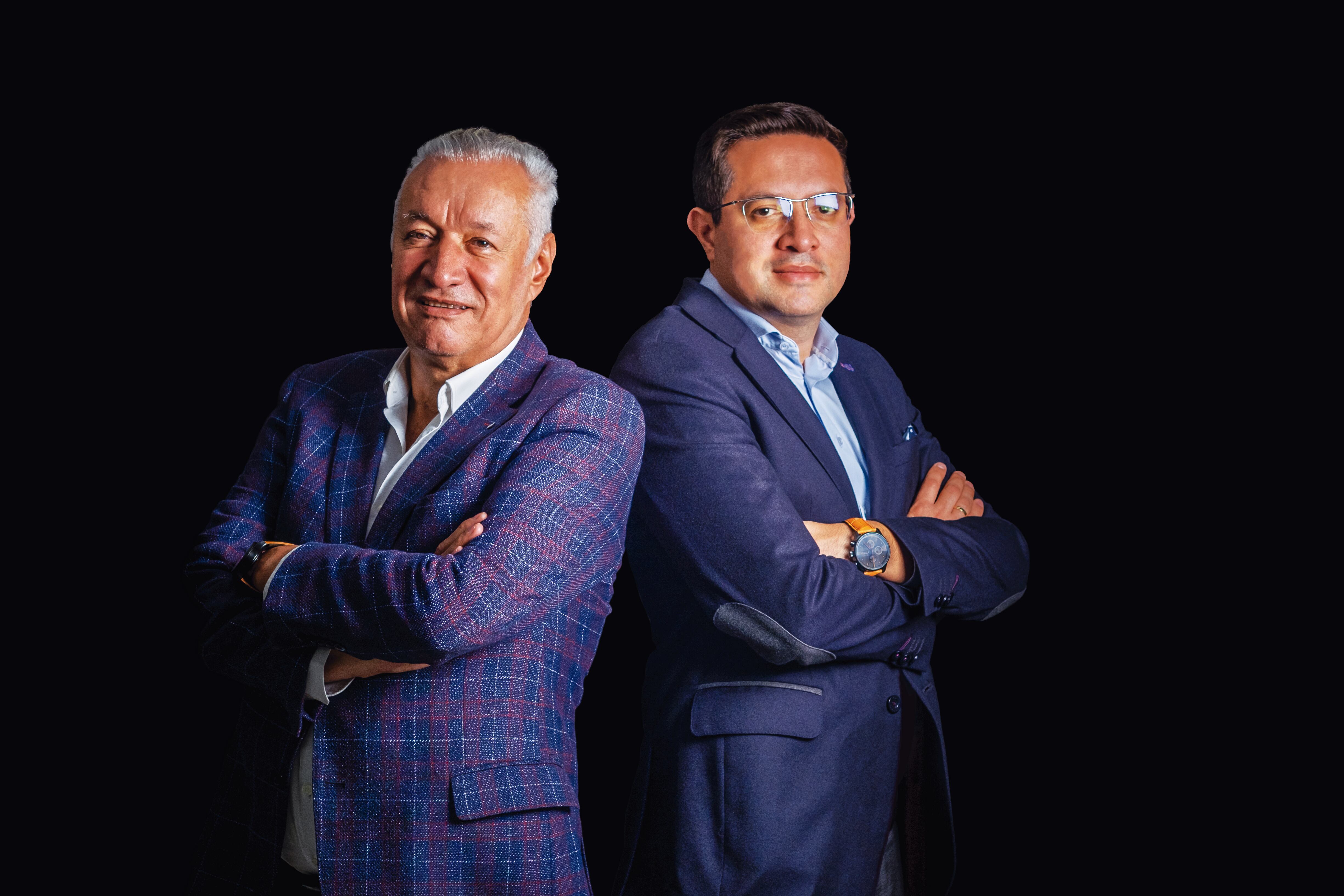 Manuel Quintero, fundador de Plásticos MQ, y Manuel Felipe Quintero, CEO de la compañía.