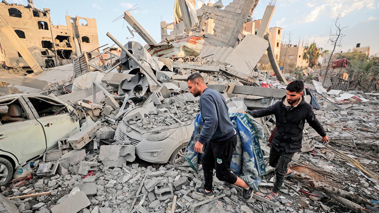 Gaza tras bombardeos israelíes.