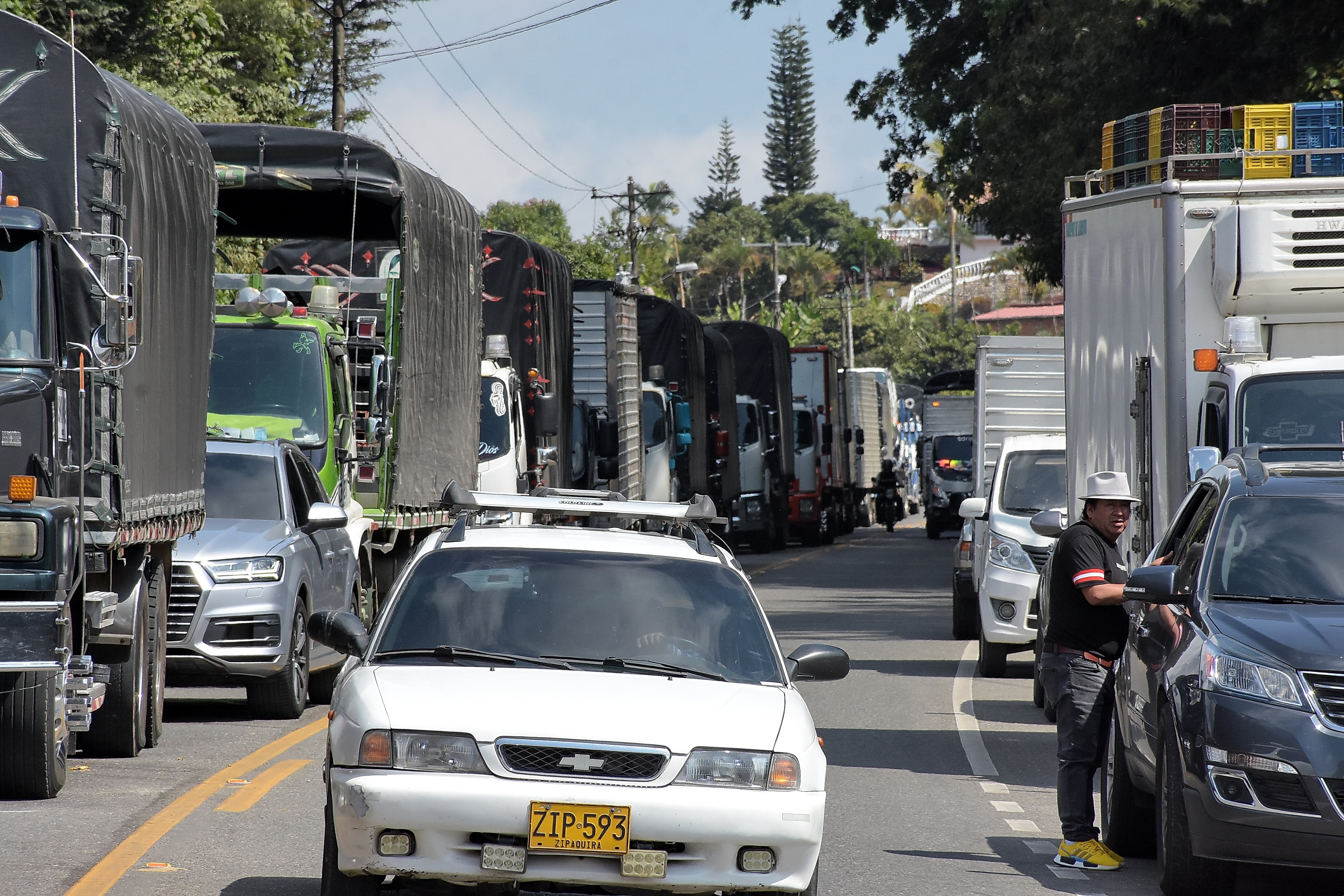 Bloqueos en la Vía Panamericana por parte de los Indígenas del Cauca.