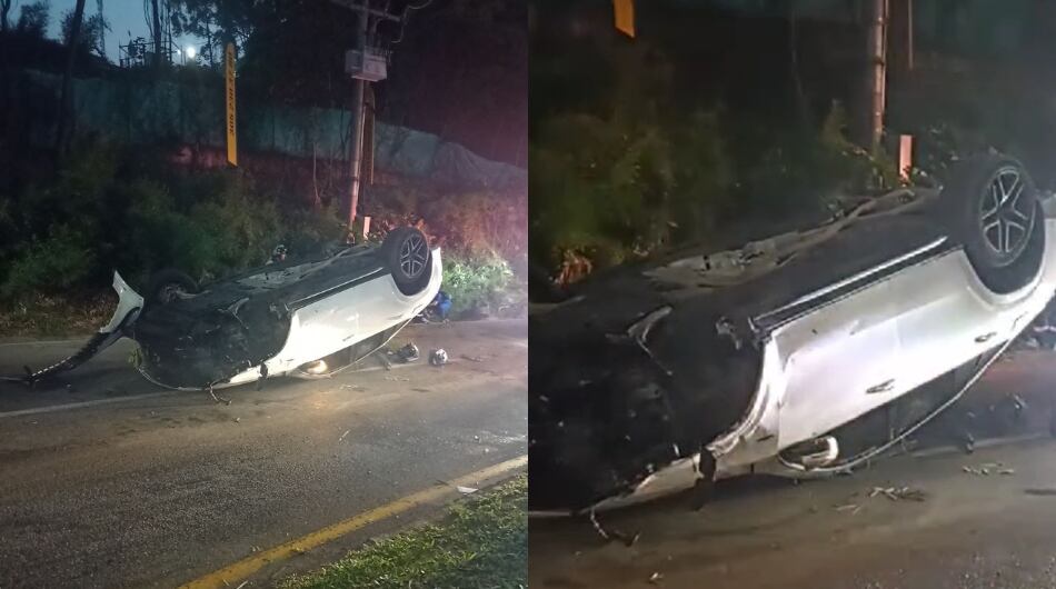 Conductor arrolló a motociclistas en Medellín.