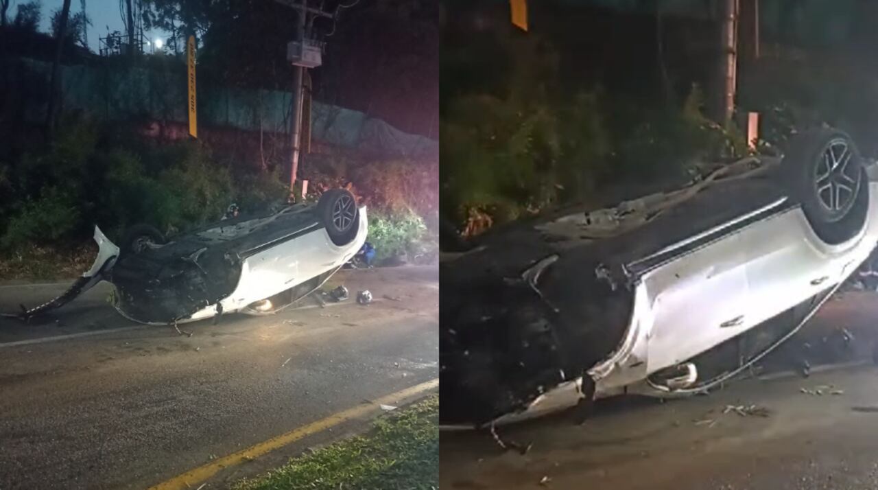 Conductor arrolló a motociclistas en Medellín.