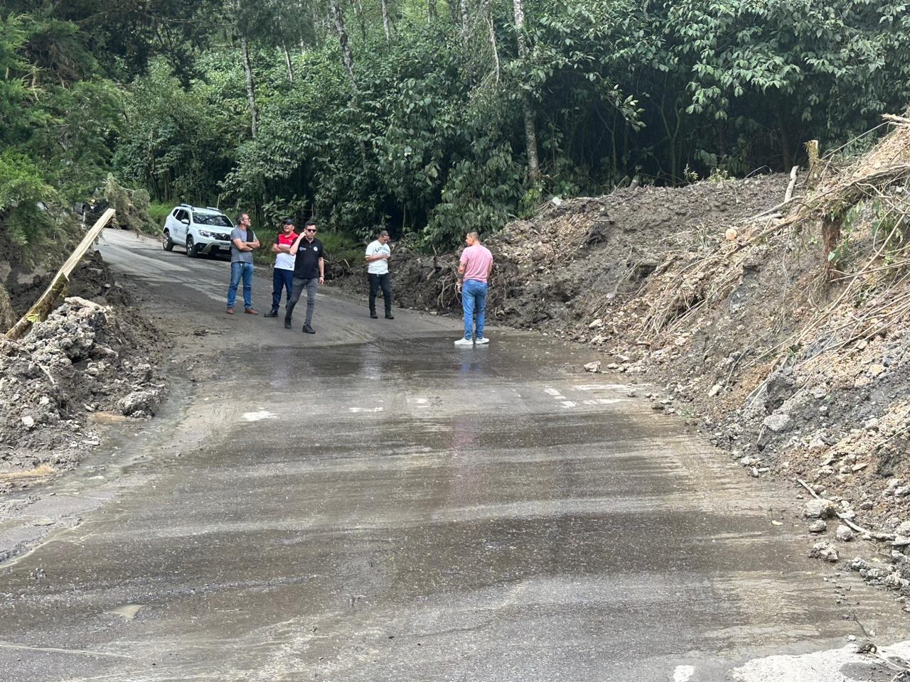 Así se encuentra actualmente la vía.