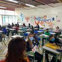 Estudiantes y docentes de los colegios públicos de Bogotá regresan a clases presenciales.
