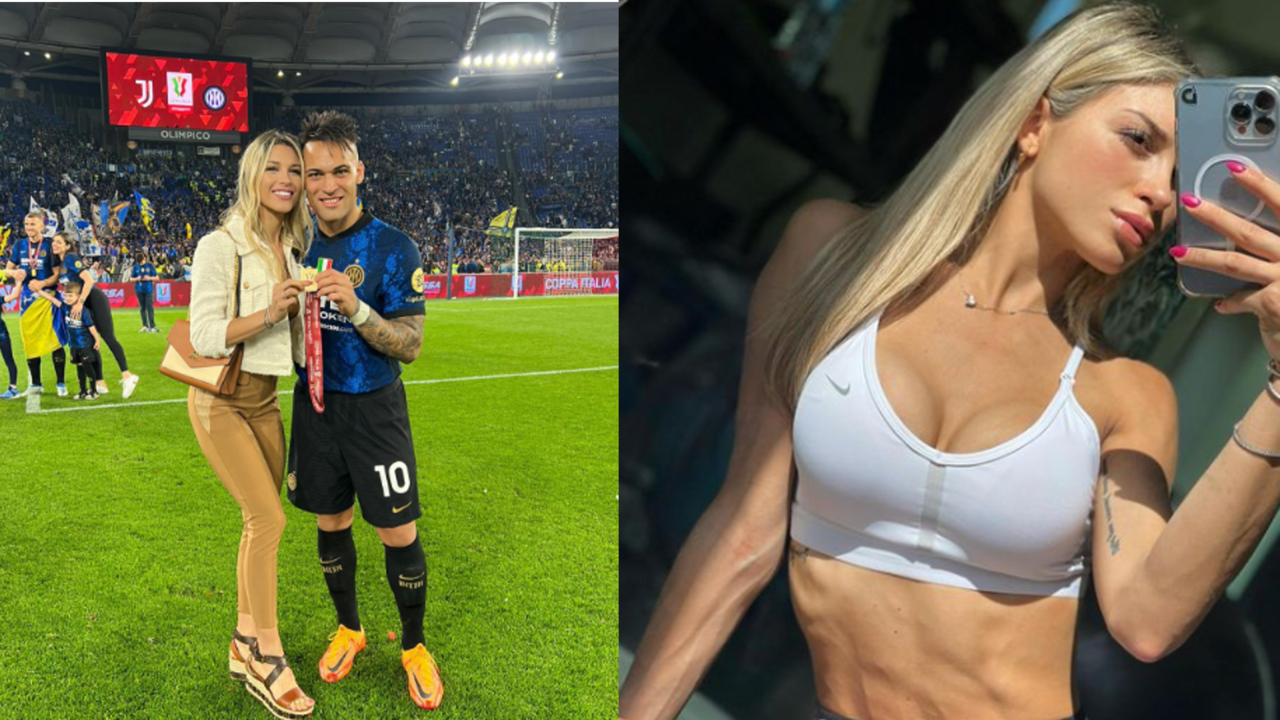 Agustina Gandolfo ha estado presente en varios estadios de la Copa del Mundo luciendo el dorsal 22 que identifica a su esposo.