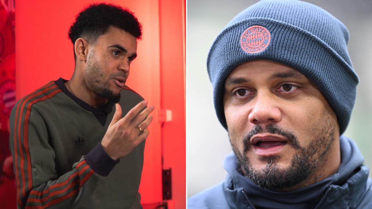 Luis Díaz habló maravillas de Vincent Kompany, su técnico en el Bayern Múnich.