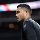 NEW YORK, NEW YORK - NOVEMBER 18: Alvaro Montero of Colombia warms up prior to the International Friendly match between Colombia and Australia at Citi Field on November 18, 2025 in New York City. (Photo by Jordan Bank/Getty Images)