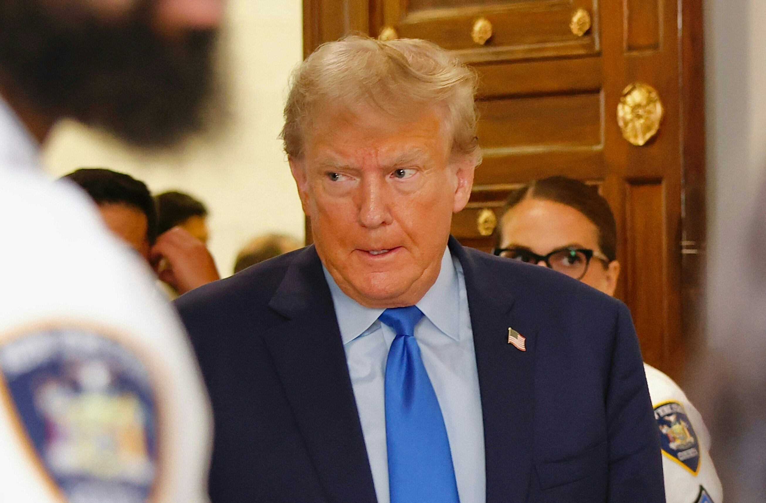 Juicio de Donald Trump en Nueva York, acusado de fraude.