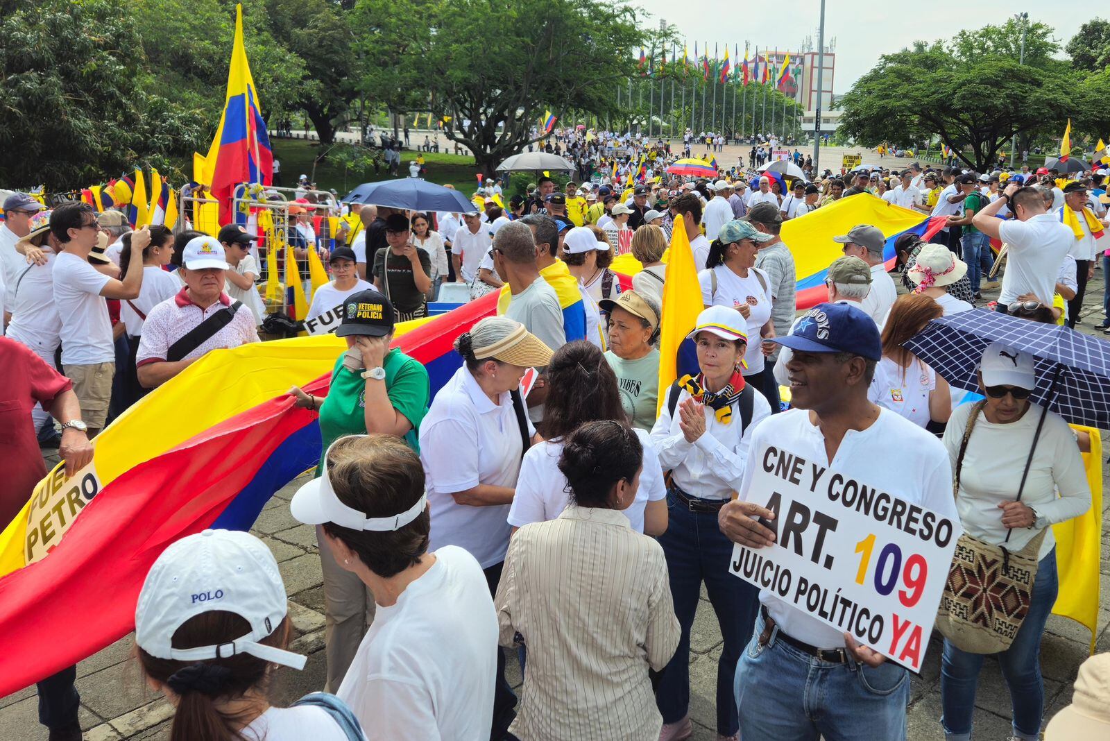 Así avanza la movilización en Cali. Hora: 10:20 a.m.: