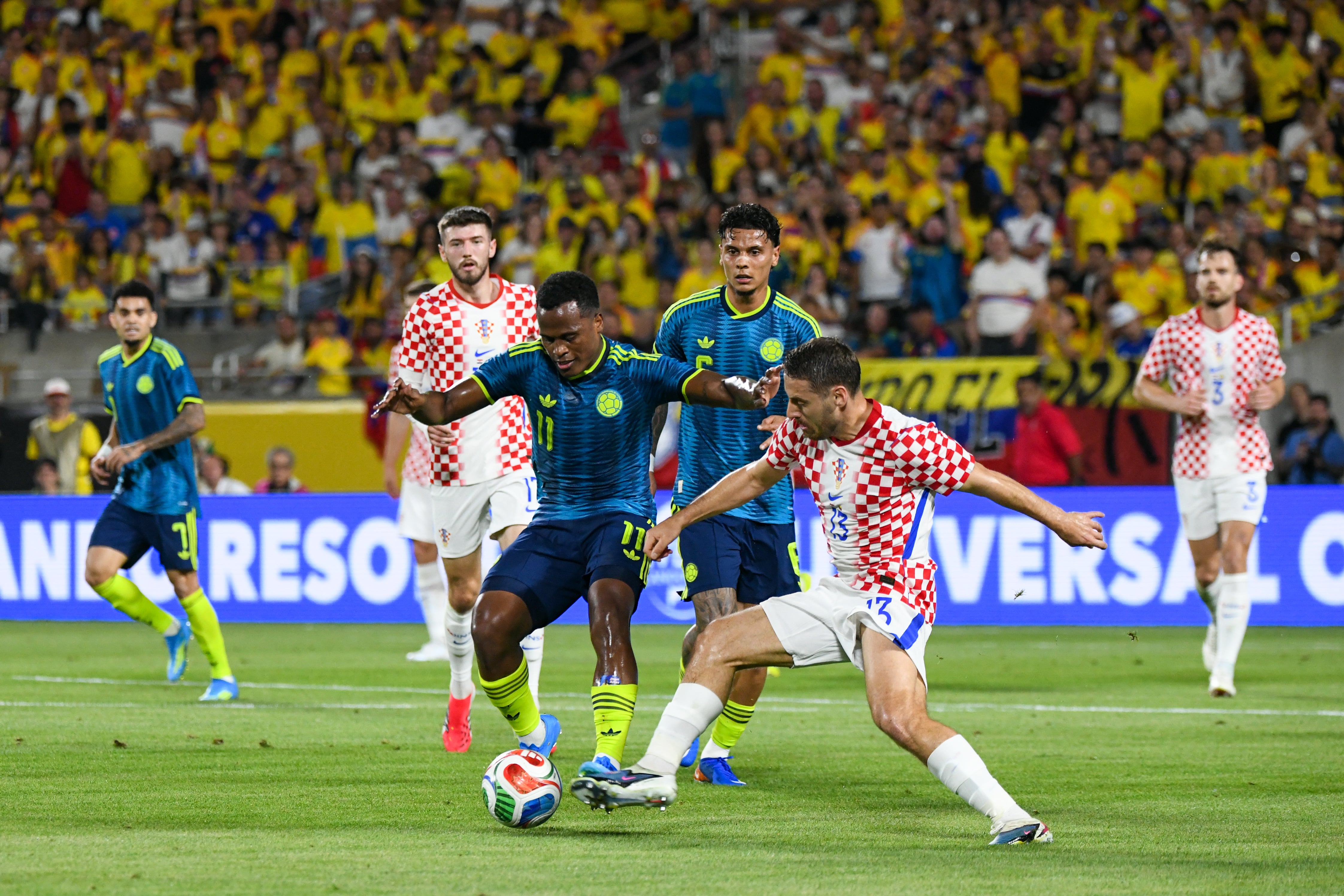 Imagen del partido amistoso entre Colombia y Croacia.